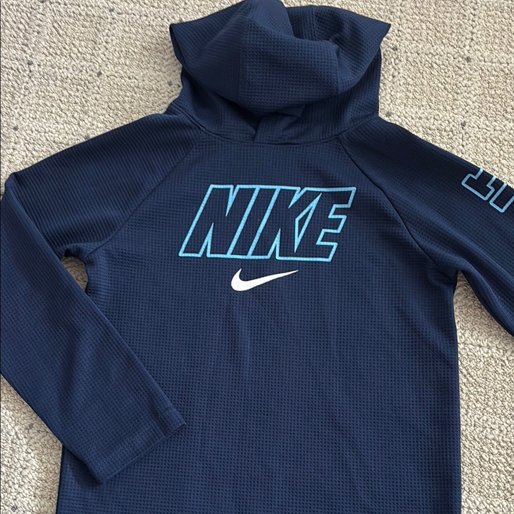 Boys Nike Navy Dri-Fit Hoodie